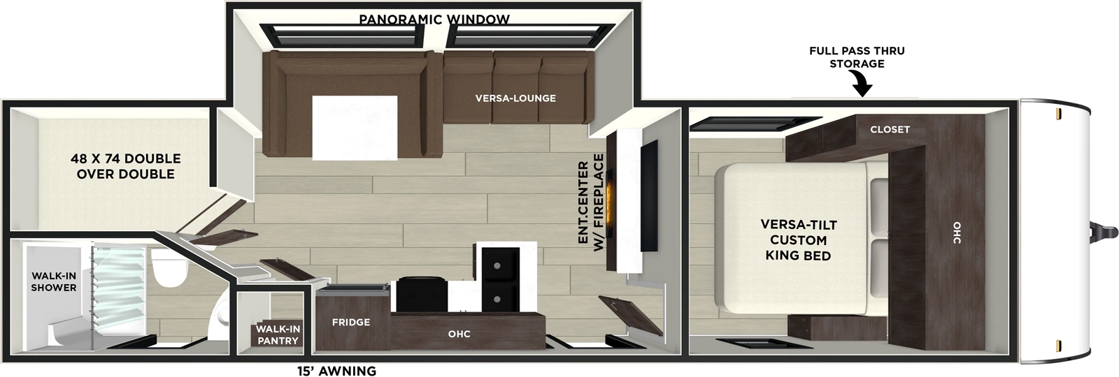 2026 Wildwood X-Lite 263BHXL Floorplan - Forest River RV